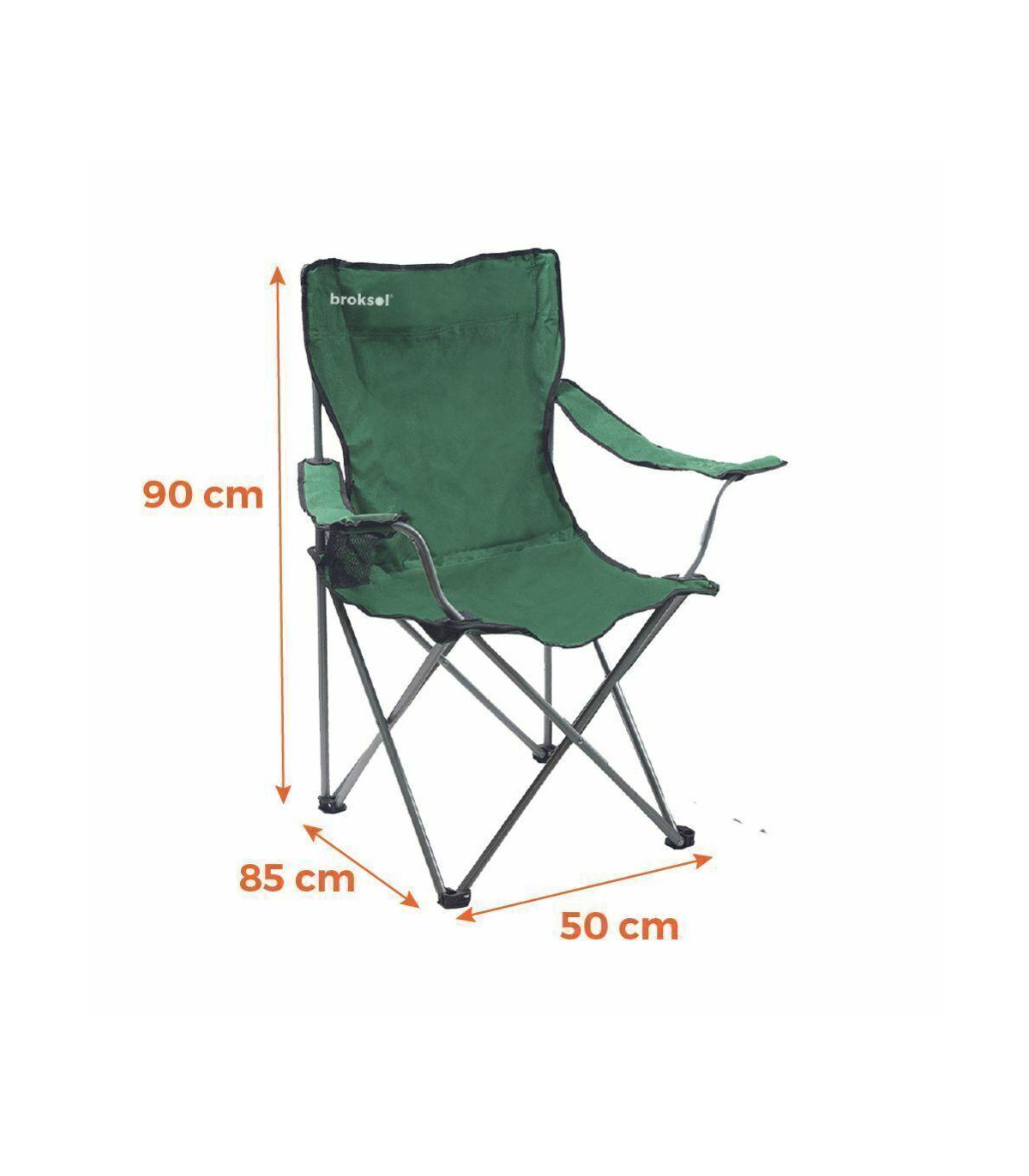 Sillón Director Plegable C/bolso, Apoya Brazos Y Posa Vaso