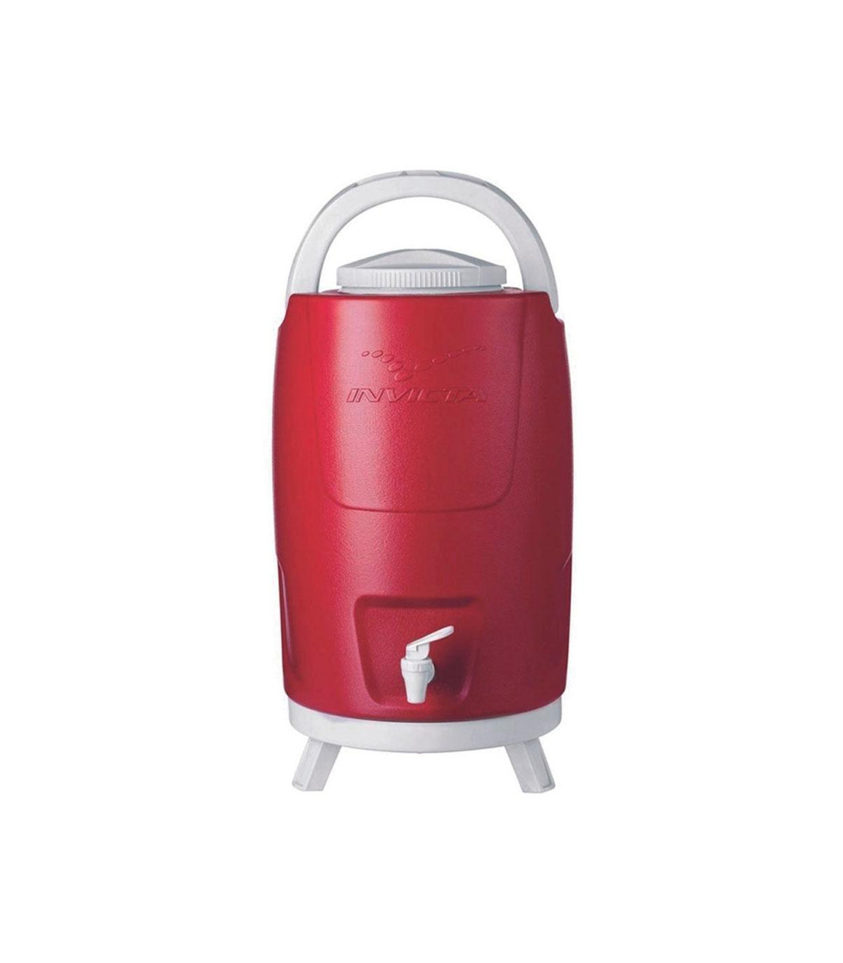 Invicta - Bidon 12 Lt Rojo Con Canilla Y Patas