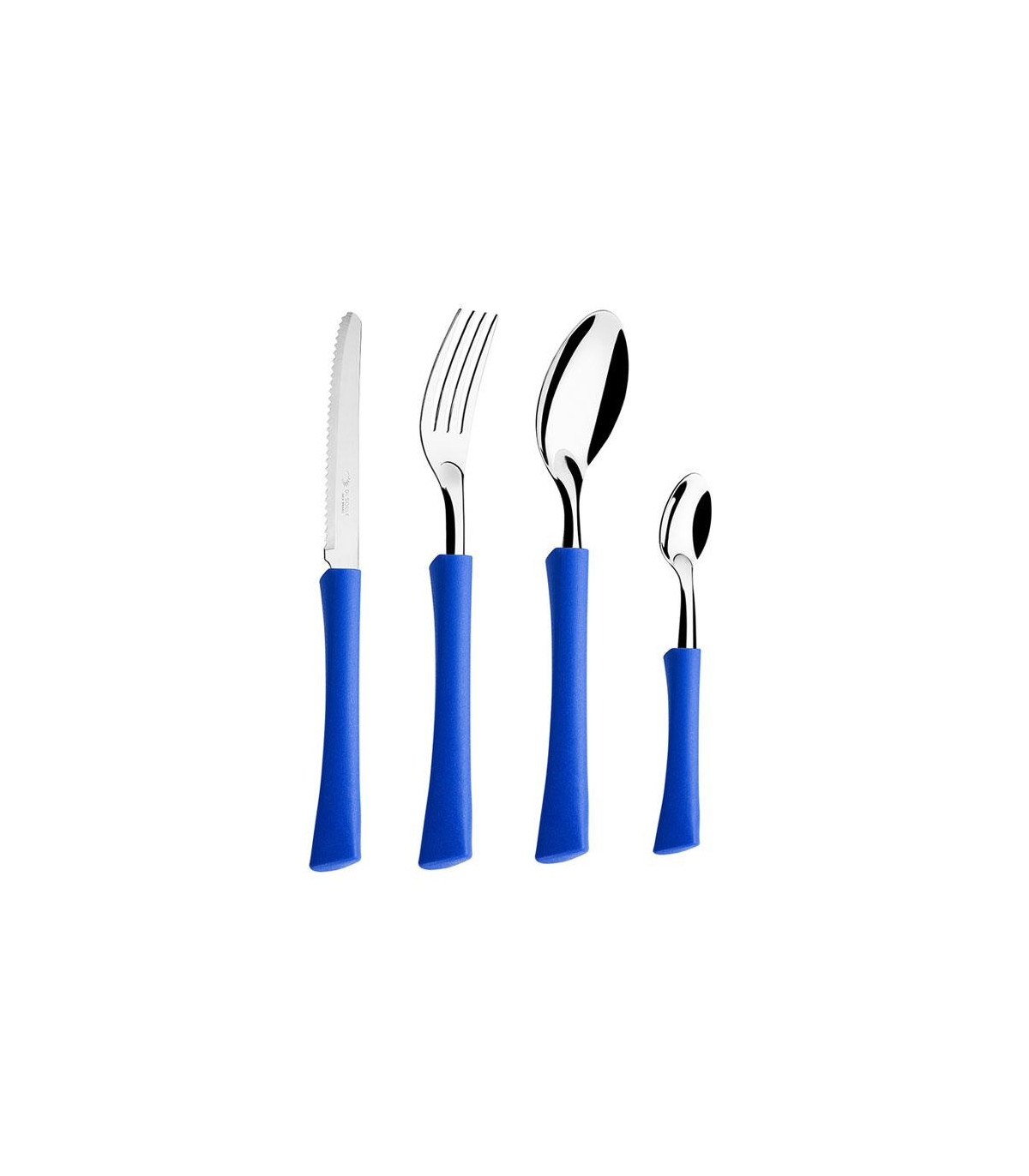Inova - Cubiertos X 24 Piezas Mango Azul