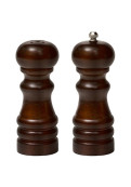 Pimentero 12.5 Cm De Madera Oscura Set Salero