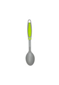 Set X6 Utensilios De Nylon Gris Mango Verde