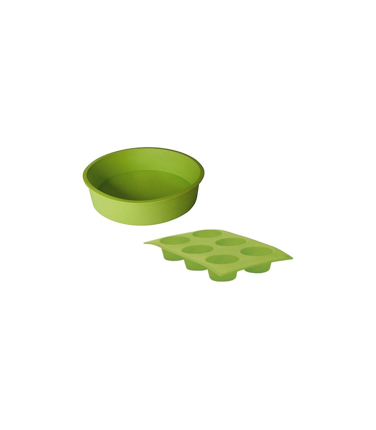 Silicona - Set X2 Moldes De Repostería Verde