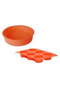 Nouvelle Cuisine - Set X 2 Moldes Silicona Naranja