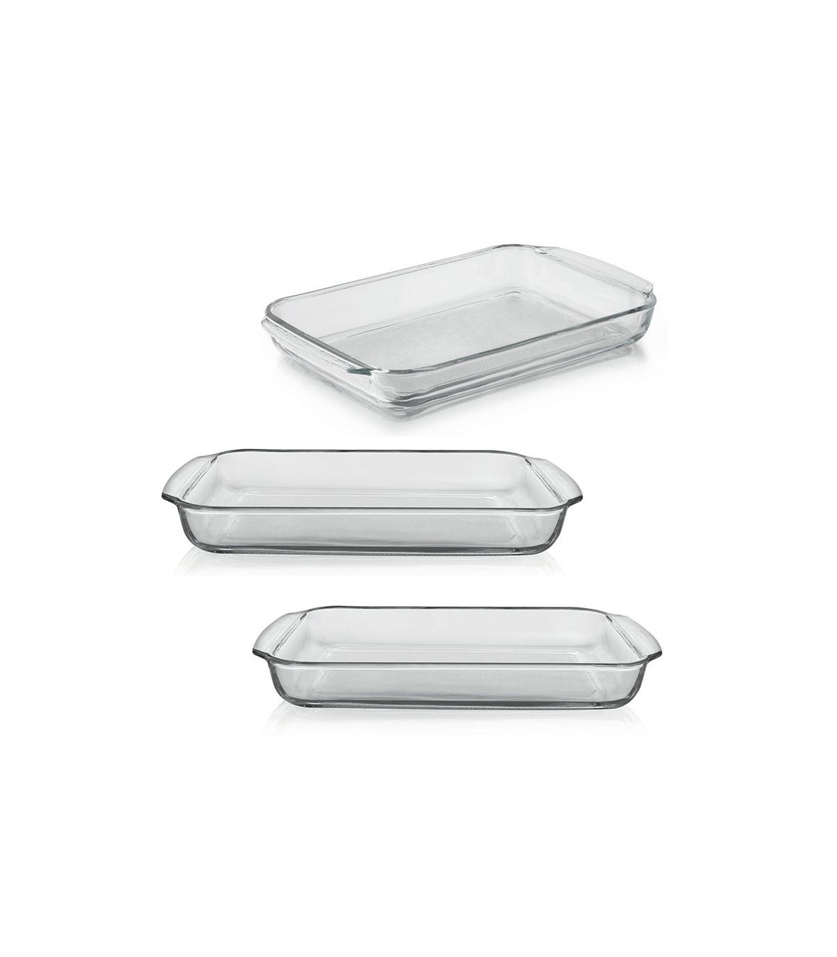 Fuentes De Vidrio Para Horno Set X 3 - Libbey