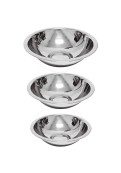 Set X 3 Bowls De Acero Inoxidable