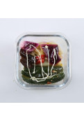 Recipientes De Vidrio Cuadrados Con Tapa Set X 3