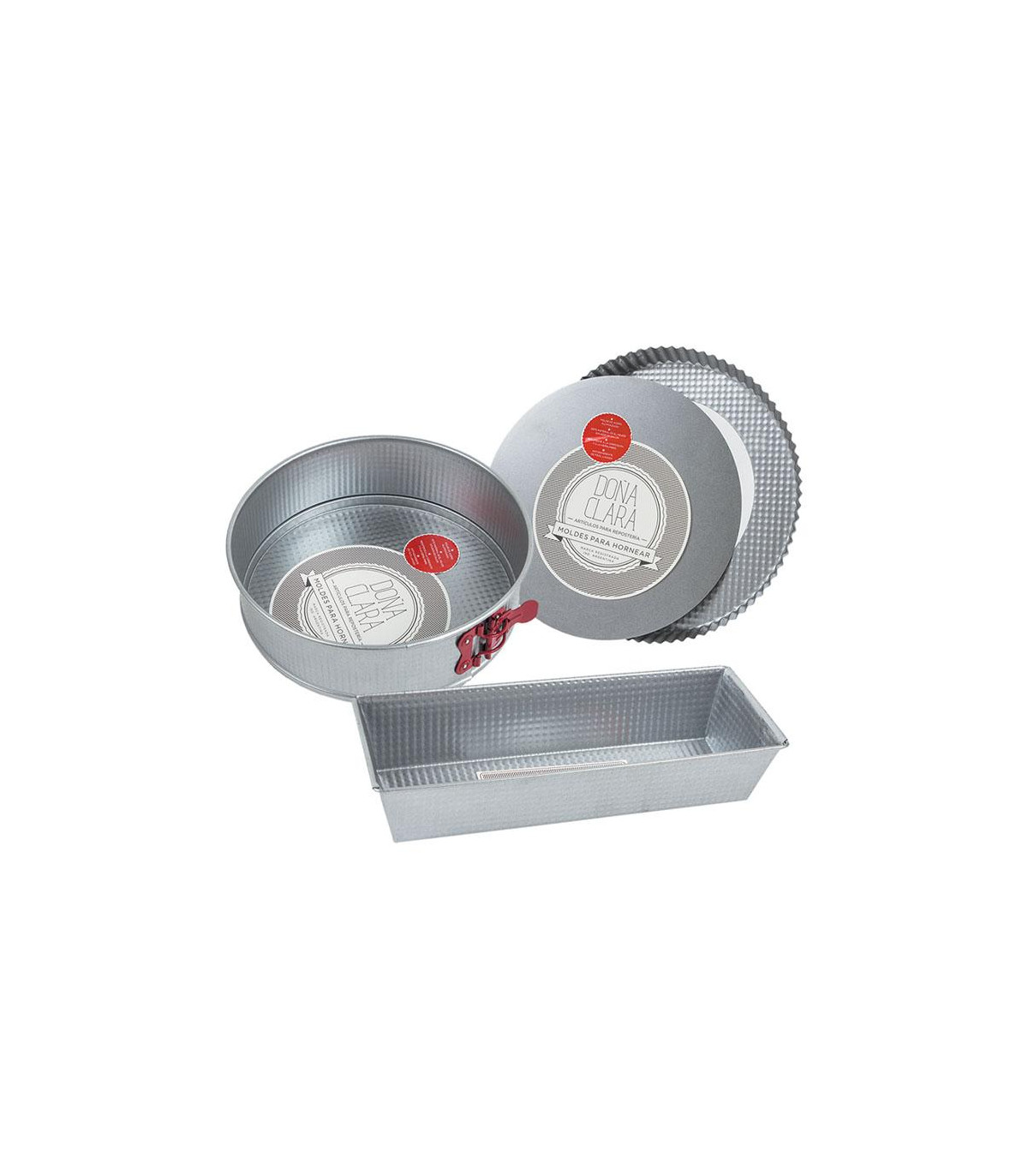 Set Moldes Repostería Aluminizado Doña Clara X3