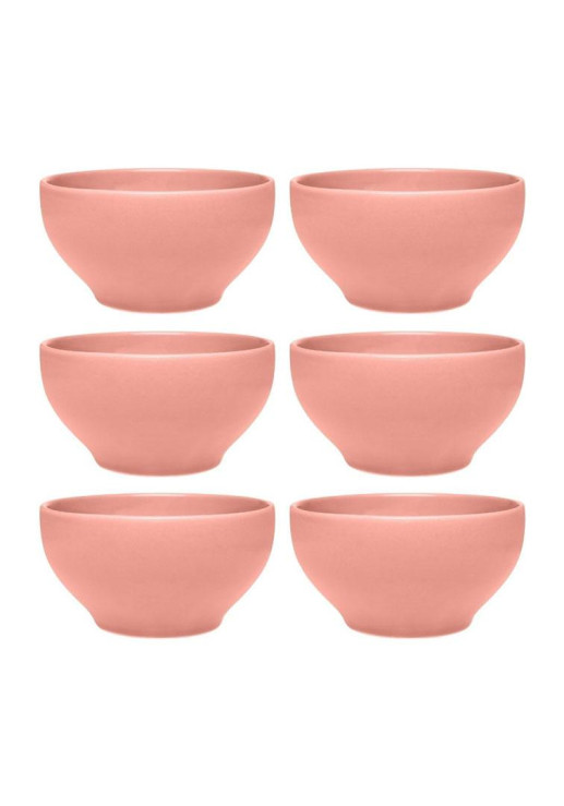Set X6 Bowls Rosa 600 Cc