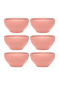 Set X6 Bowls Rosa 600 Cc