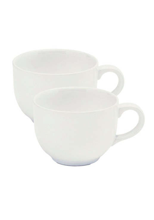 Set X2 Tazones Blancos 740 Cc