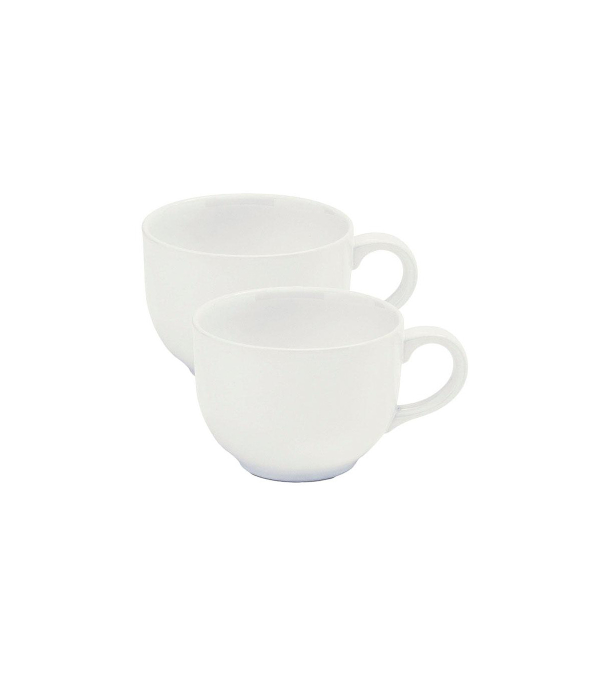 Set X2 Tazones Blancos 740 Cc