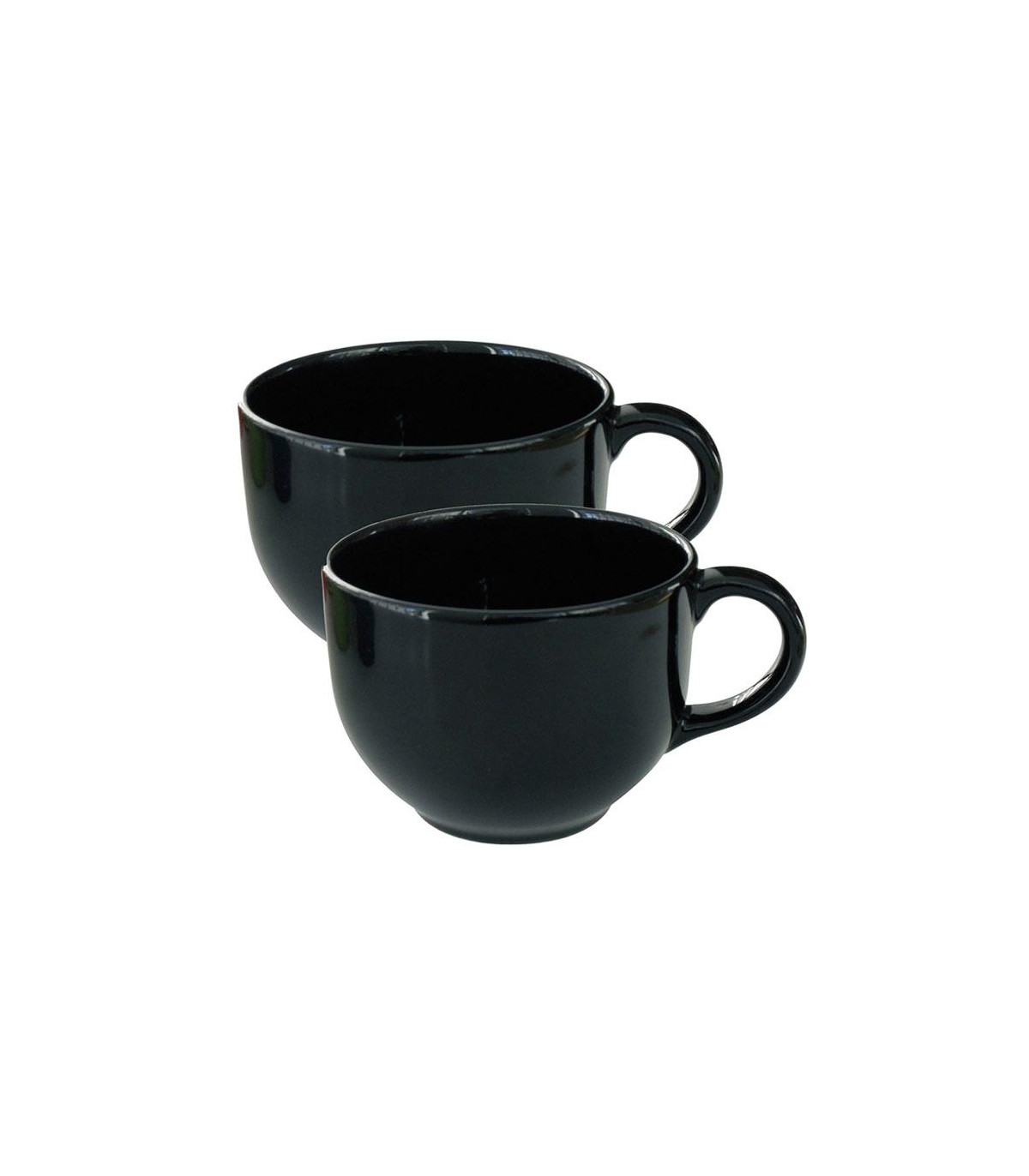 Set X2 Tazones Negros 740 Cc