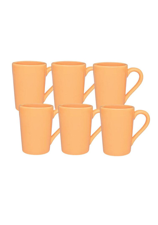 Set X 6 Jarros Mug 230 Cc Amarillo - Oxford