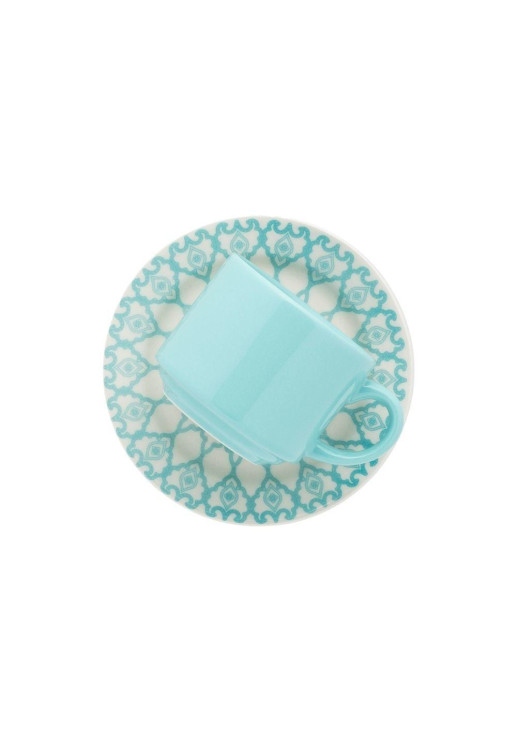 Set X6 Tazas De Te 200cc Con Plato Mandala Oxford