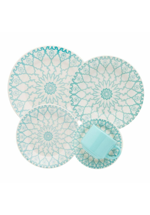 Set X6 Tazas De Te 200cc Con Plato Mandala Oxford