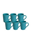 Set X 6 Jarros Mug 230 Cc Verde Esmeralda - Oxford