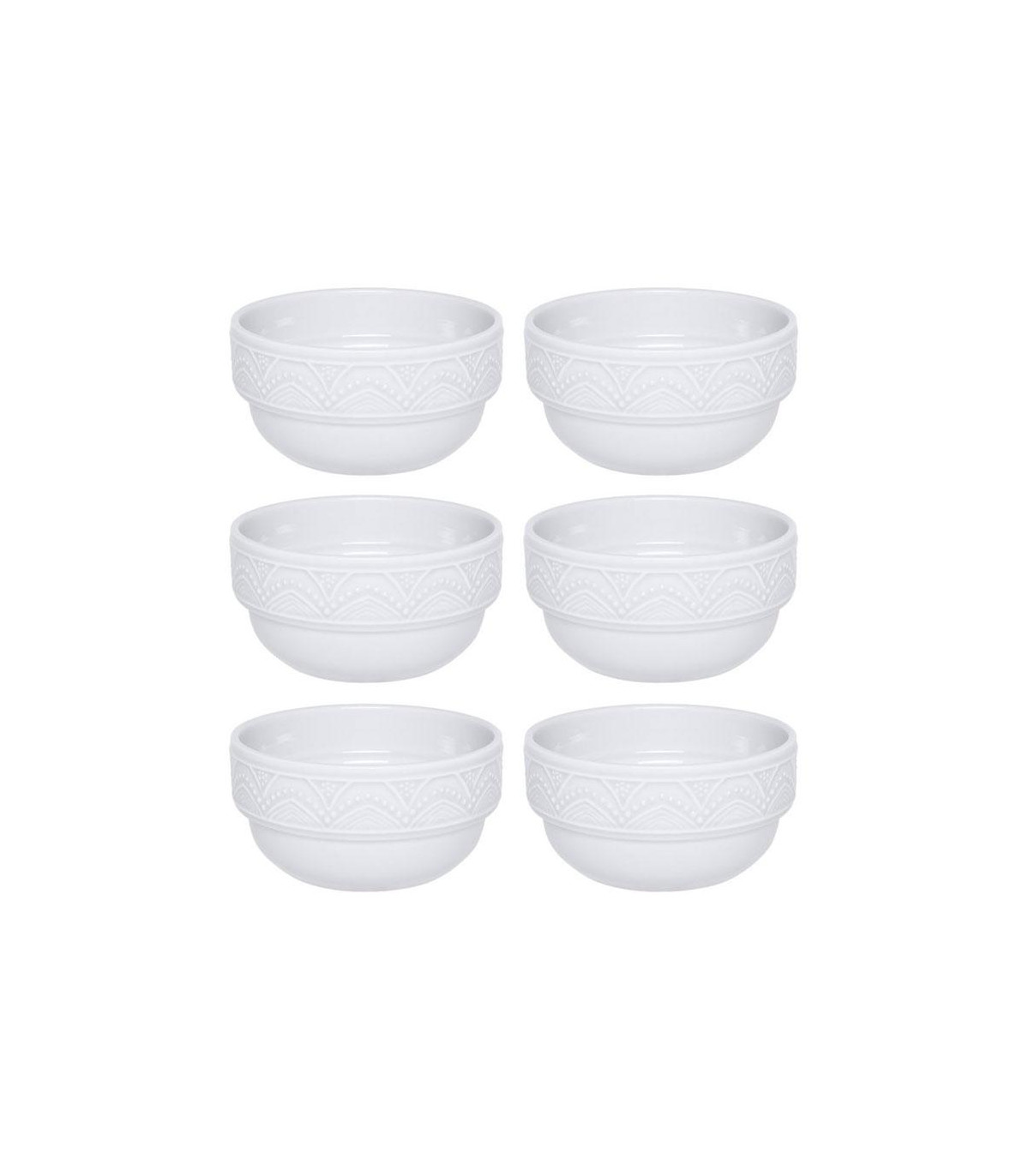 Serena Cream - Set X 6 Bowls 500 Ml Oxford