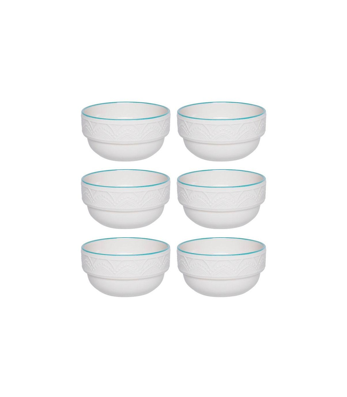 Serena Sky - Set X 6 Bowls 500 Cc Oxford