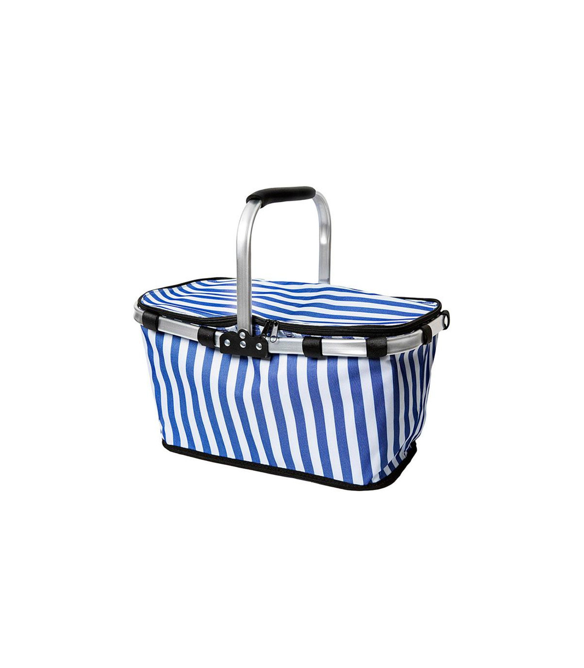 Canasta Termica 32 Lt Plegable Rayada