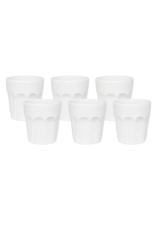 Set X 6 Vaso Cafe 90 Cc Blanco - Oxford