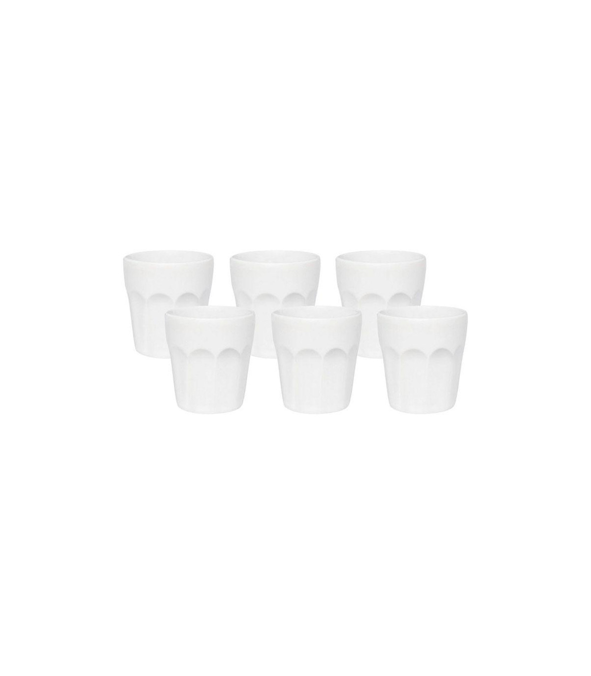 Set X 6 Vaso Cafe 90 Cc Blanco - Oxford