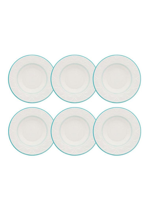 Serena Sky - Set X6 Platos Hondos 23 Cm Oxford