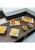 Cuadrado Blanco - Set X 6 Tazas De Te Con Plato