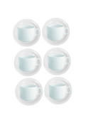 Gastronomica - Tazas De Te 200cc X 6 - Oxford