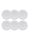 Serena Cream - Set X 6 Platos Hondo 23 Cm Oxford