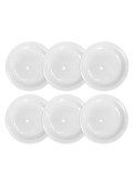 Gastronomica - Platos Playos X 6 - 25 Cm