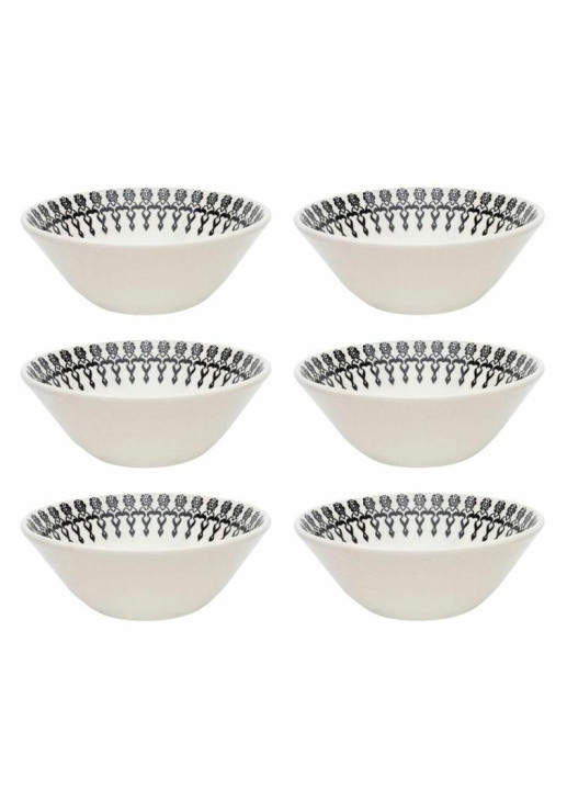 Set X 6 Bowls Folk