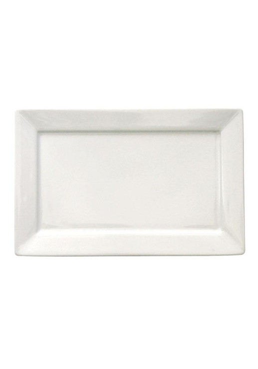 Rectangular Blanco Plato Postre / Bandeja / Fuente 24.5 X 16 Cm Oxford