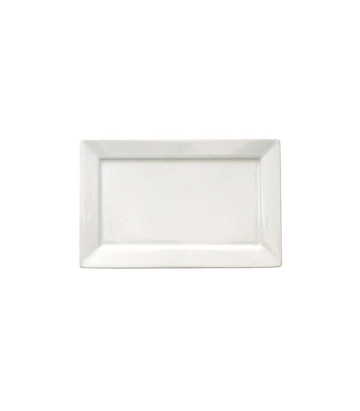 Rectangular Blanco Plato Postre / Bandeja / Fuente 24.5 X 16 Cm Oxford