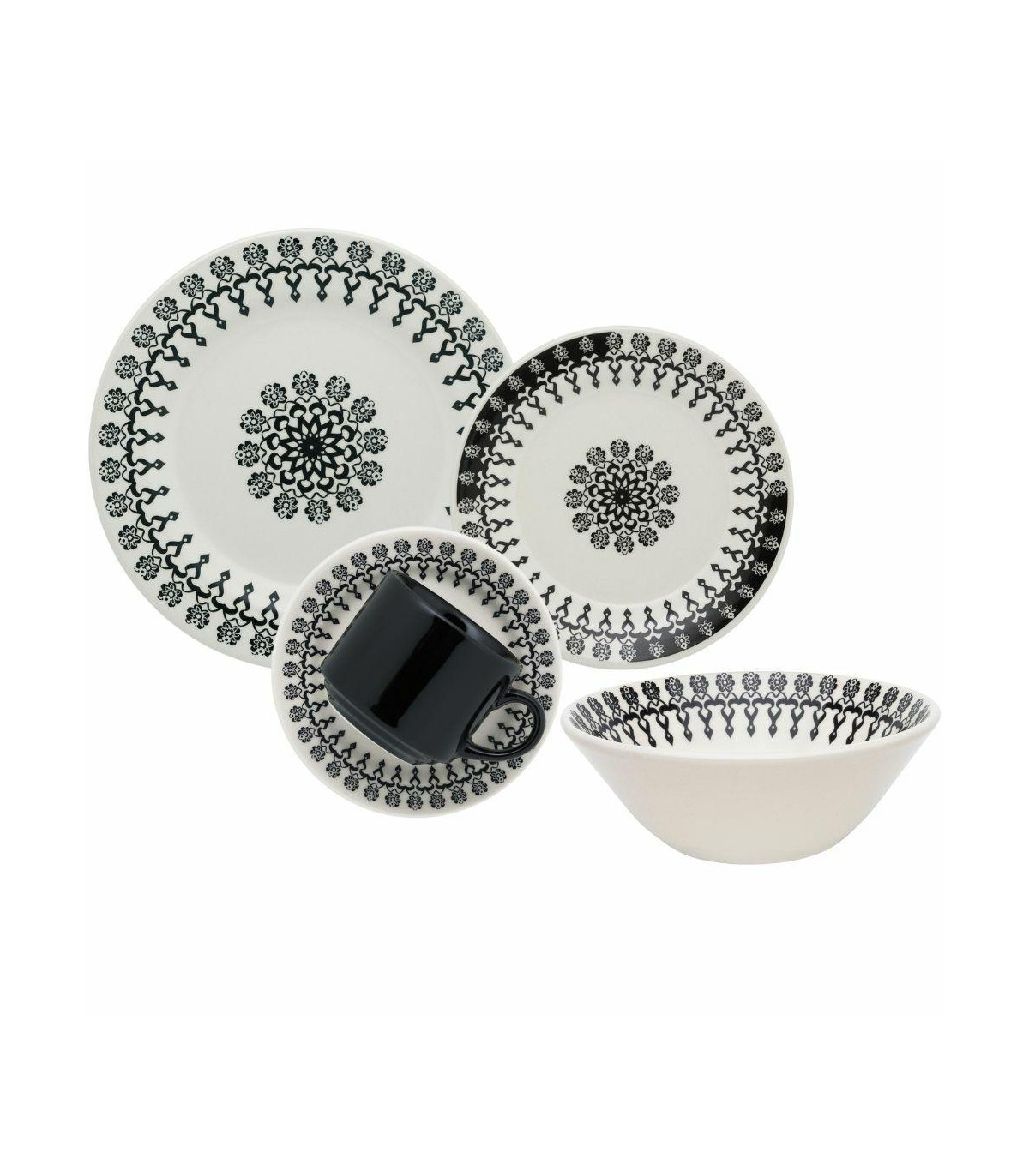 Set X 6 Taza De Te Folk