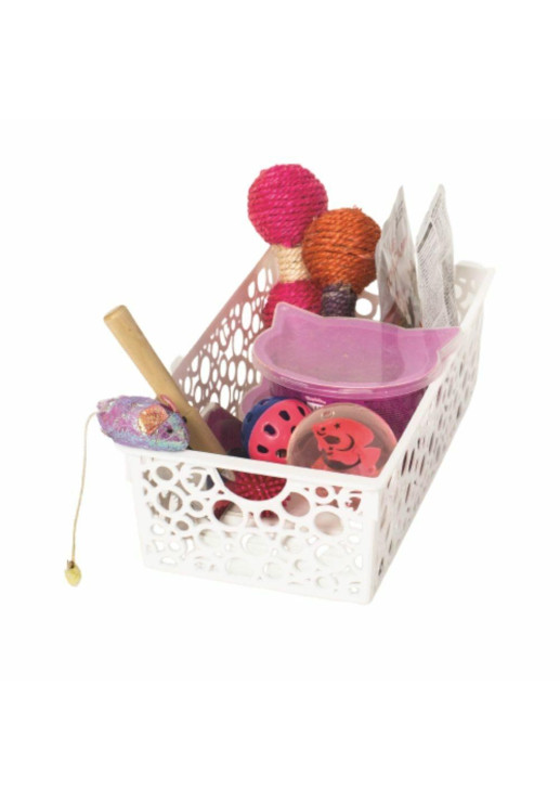 Canasto Organizador - 28 X 13 X 8.5 Cm - Circulos