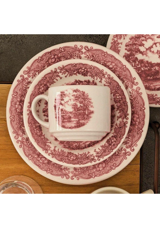 Set X6 Taza De Te 200cc Con Plato Vilarejo Oxford