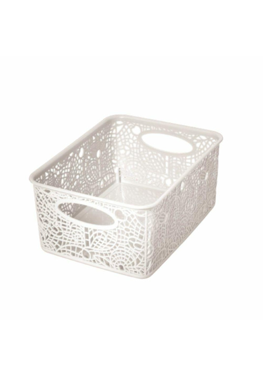 Canasto Organizador - 31 X 23 X 15 Cm - Flores