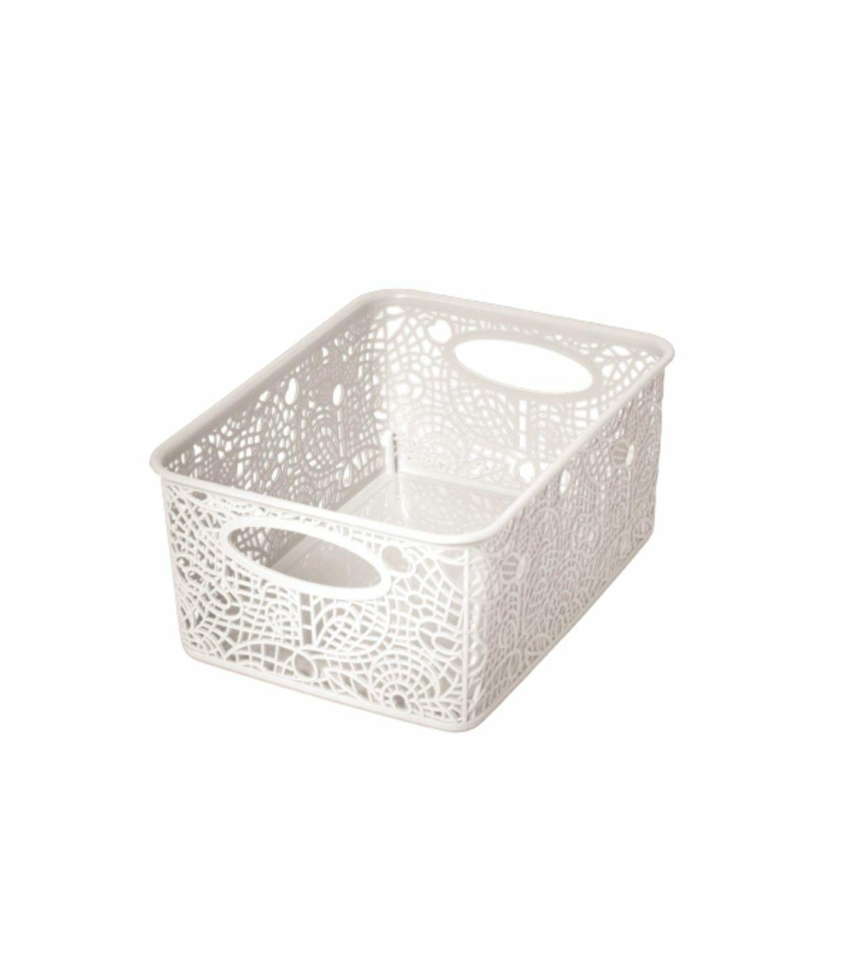 Canasto Organizador - 31 X 23 X 15 Cm - Flores