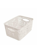 Canasto Organizador - 31 X 23 X 19 Cm - Flores