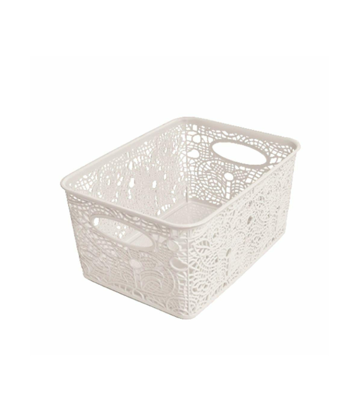 Canasto Organizador - 31 X 23 X 19 Cm - Flores