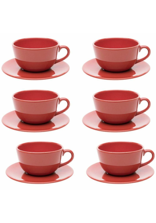 Set X 6 Tazas De Te Red