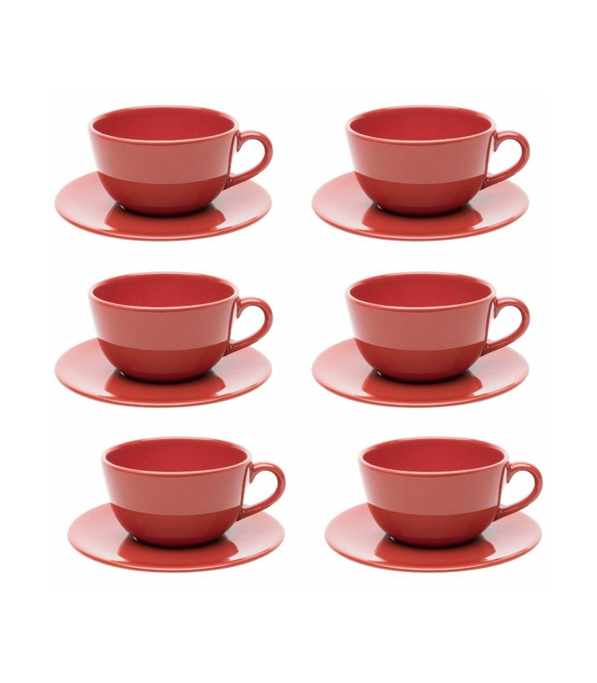 Set X 6 Tazas De Te Red