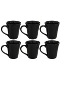 Conico Tulipa - Set X6 Jarros 330 Cc Negro