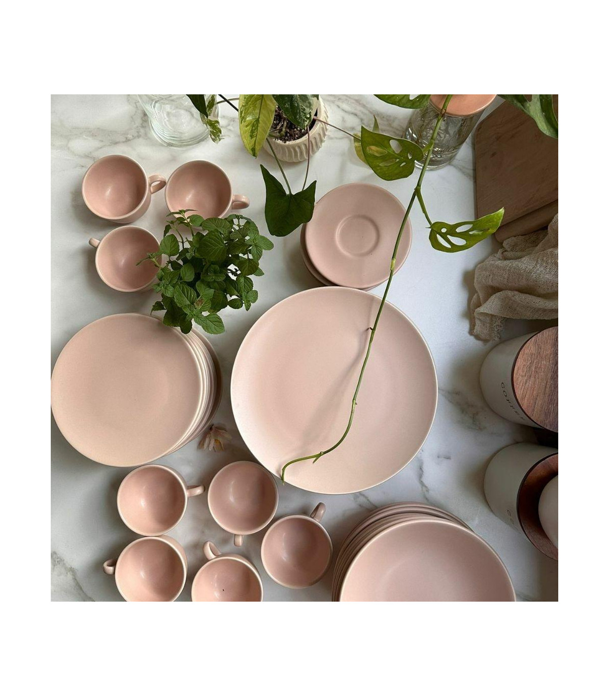 Set X 6 Tazas De Te Merengue