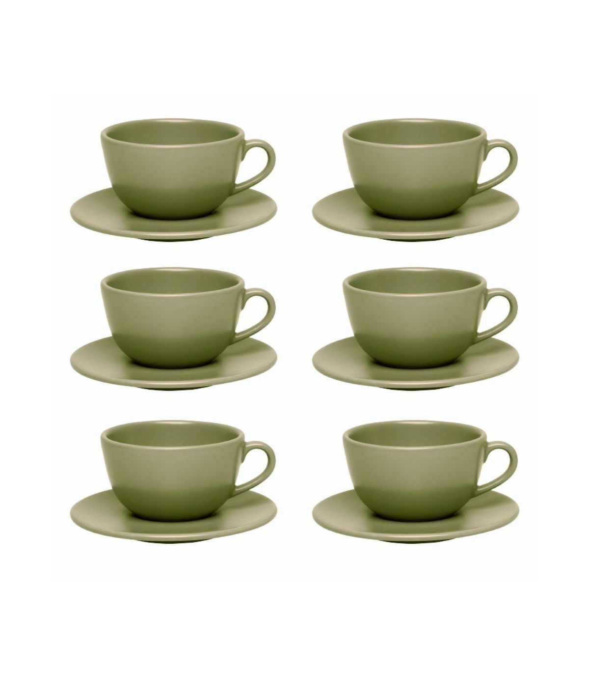 Set X 6 Tazas De Te Oliva
