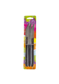 Di Solle - Blister X 3 Cuchillos Acero Inoxidable Negro