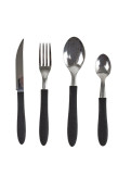 Di Solle - Blister X 3 Tenedores Acero Inoxidable Negro