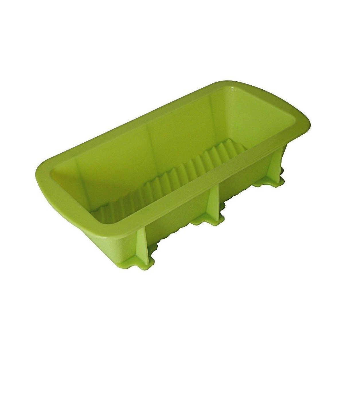Molde Budín De Silicona 24x10 Cm - Verde
