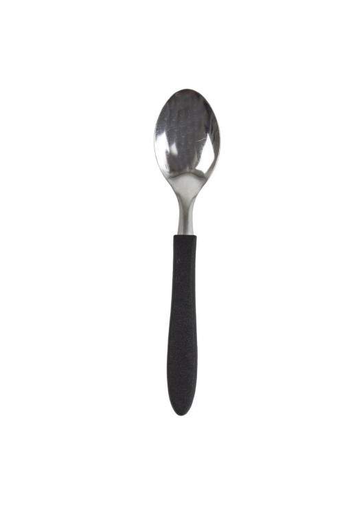 Di Solle - Blister X 3 Cucharas Acero Inoxidable Negro