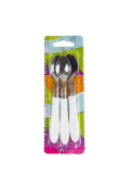 Di Solle - Blister X 3 Cucharitas Acero Inoxidable Blanco
